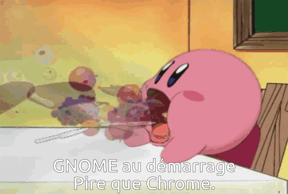 Kirby mangeant de la RAM