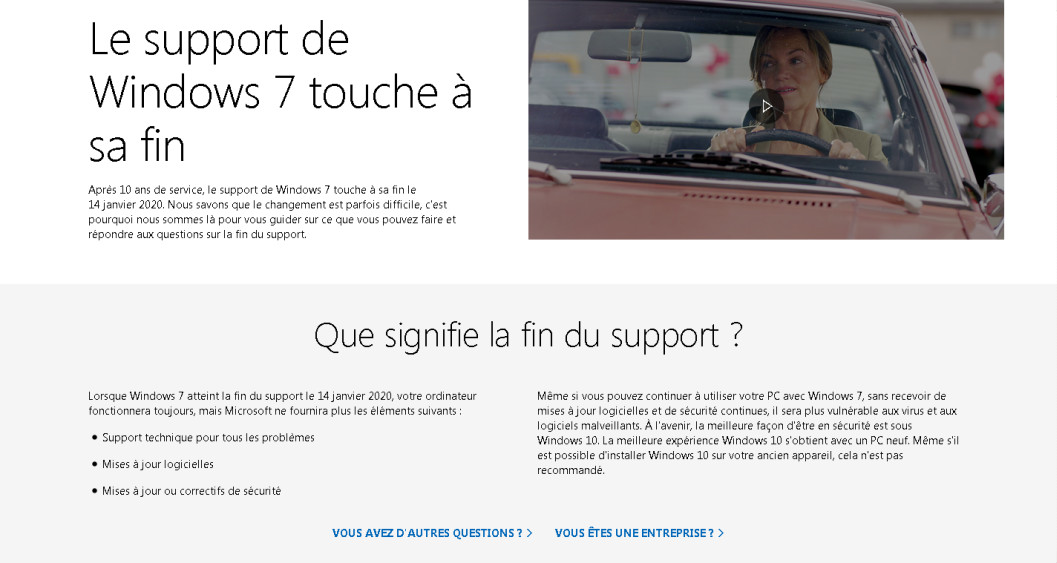 La mort de Windows 7 arrive